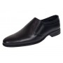 pantofi barbati eleganti negri din piele naturala fara siret GKR818EN